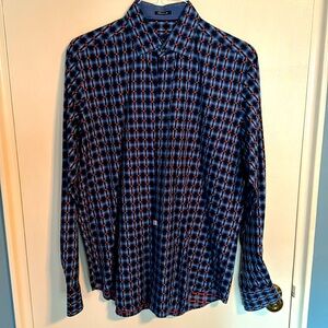 Bugatchi Classic Fit Button Down Shirt Large